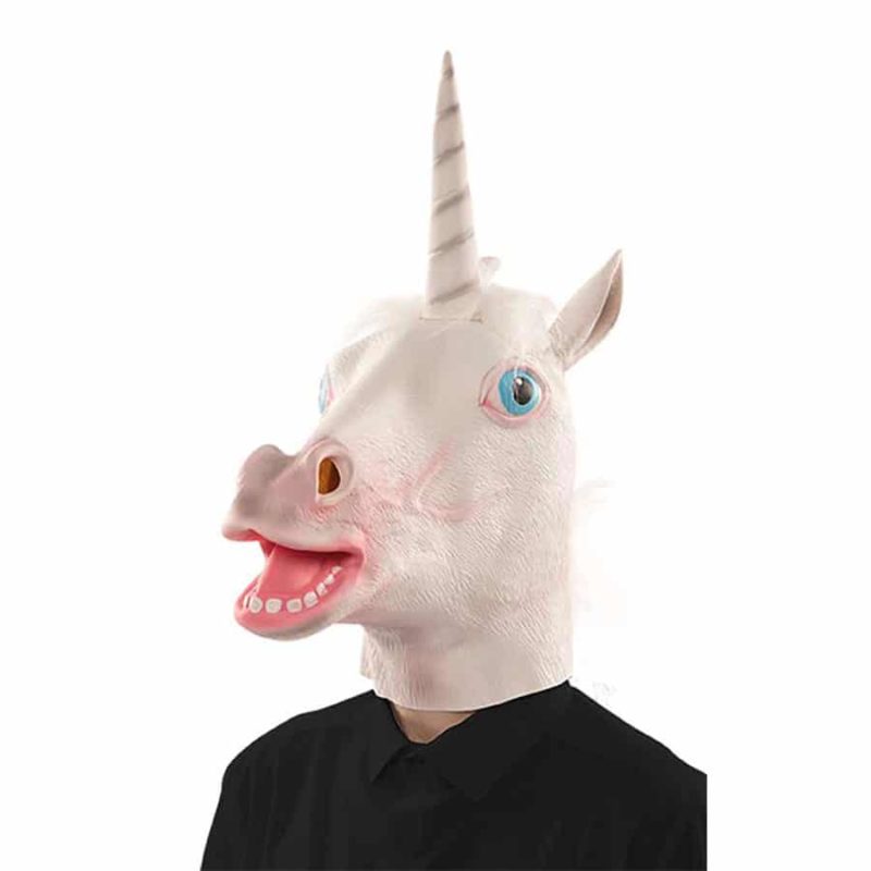 Máscara unicornio látex