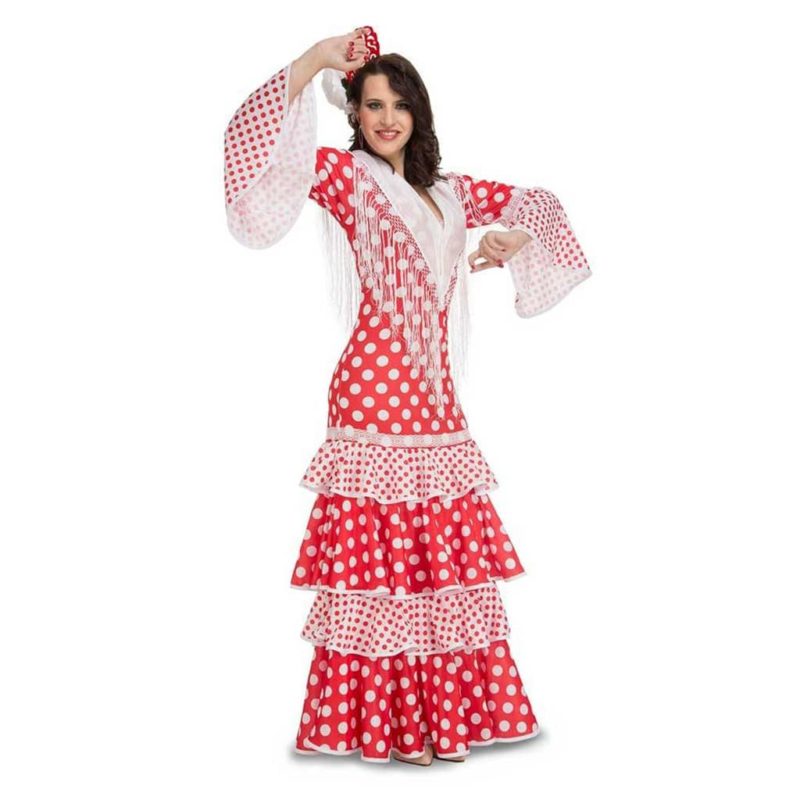 Disfraz de Flamenca Rocio Rojo Adulto
