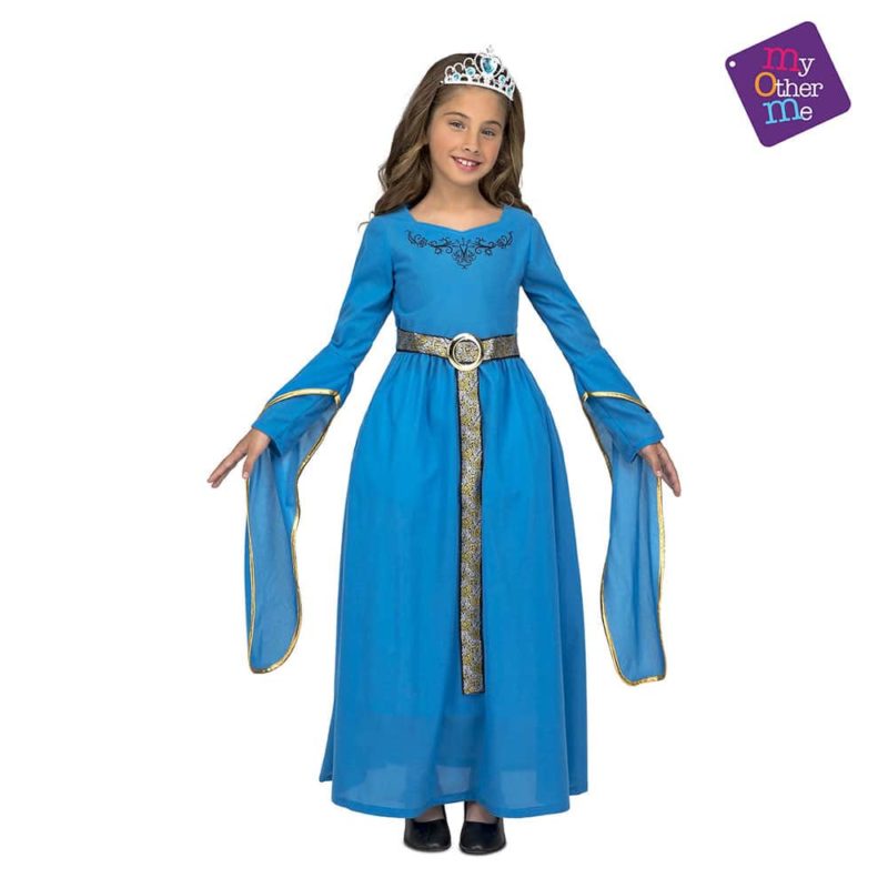 Disfraz de Princesa Medieval Azul
