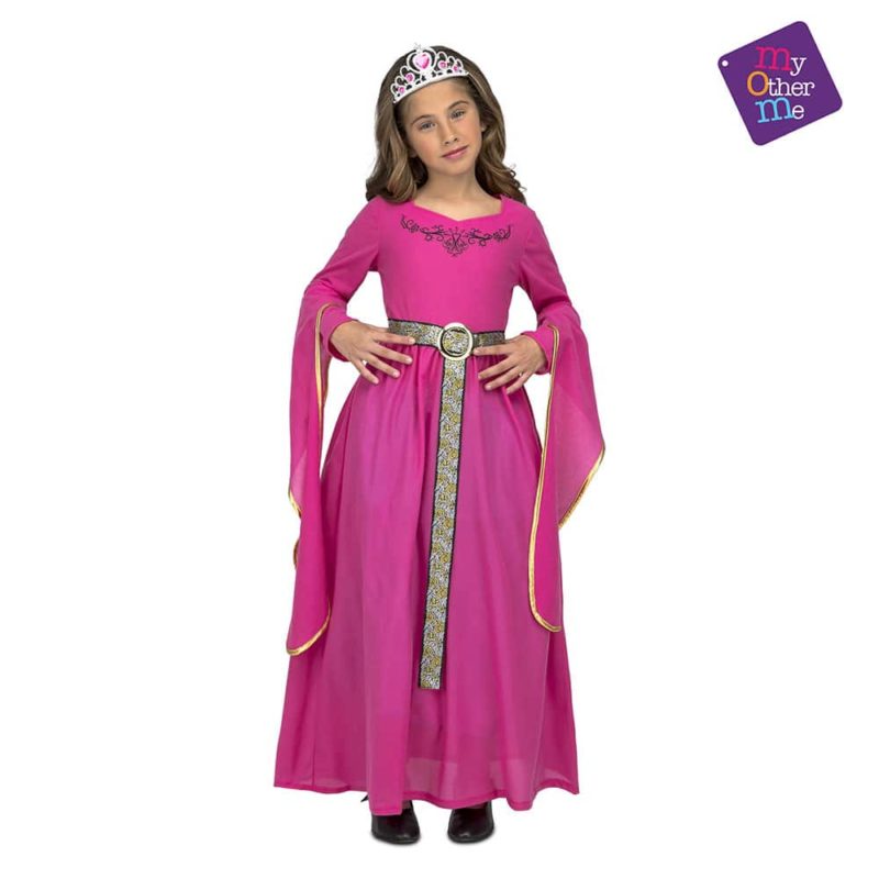 Disfraz de Princesa Medieval Rosa
