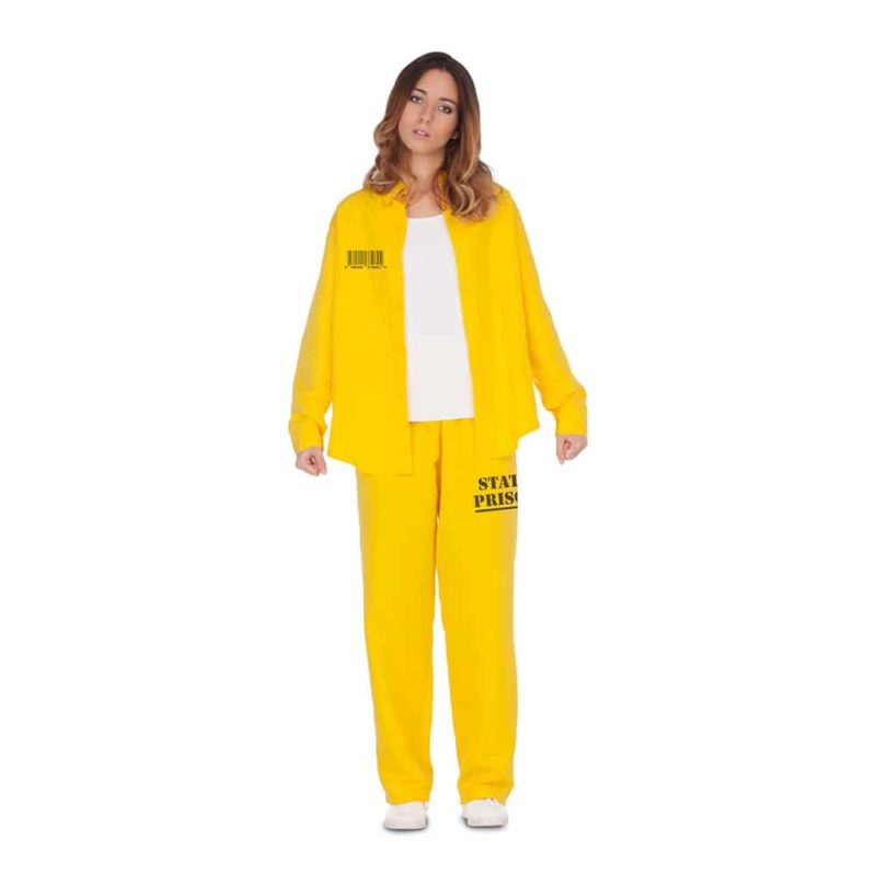 Disfraz de Presidiaria-Convicta Amarilla M/L