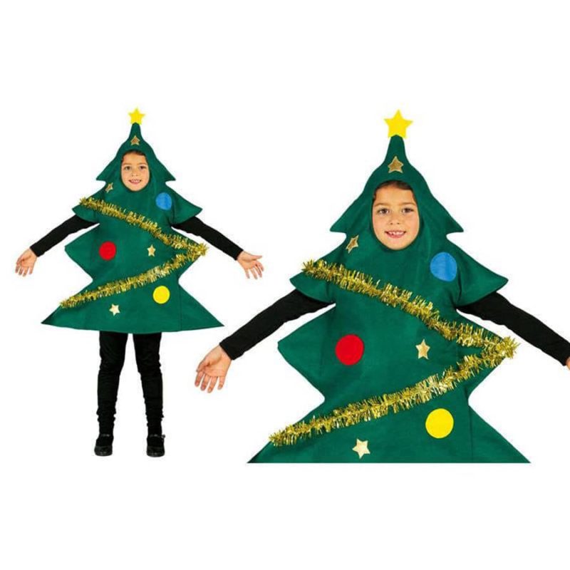 Disfraz de árbol de Navidad adornado para niño