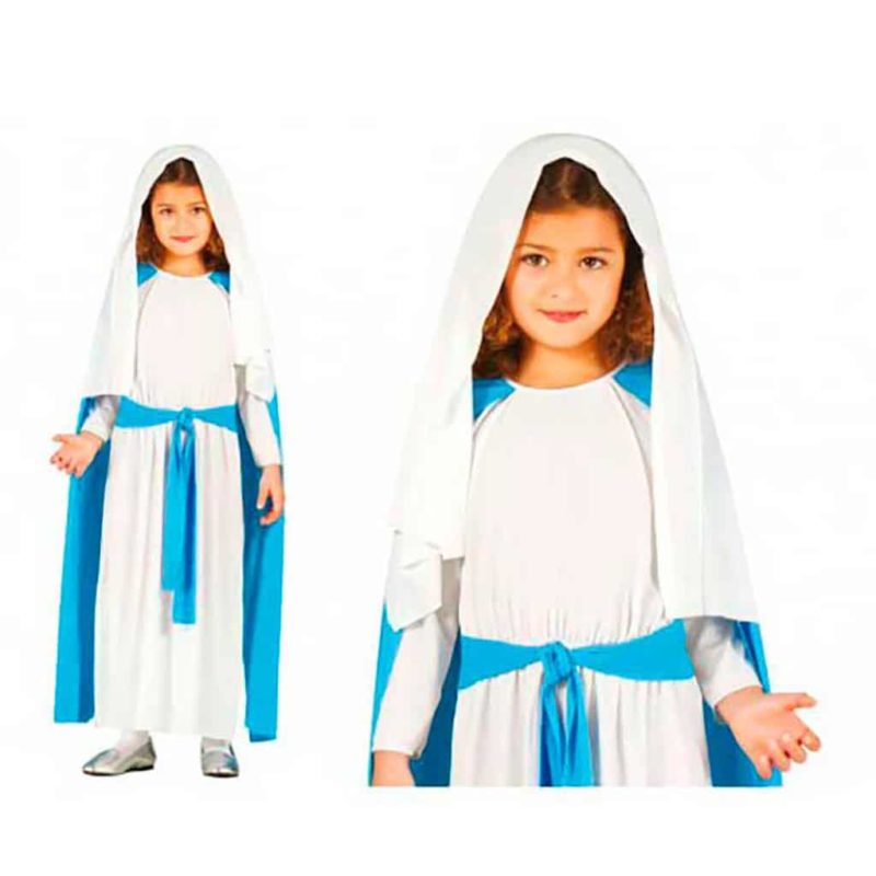 Disfraz de la Virgen María para niña