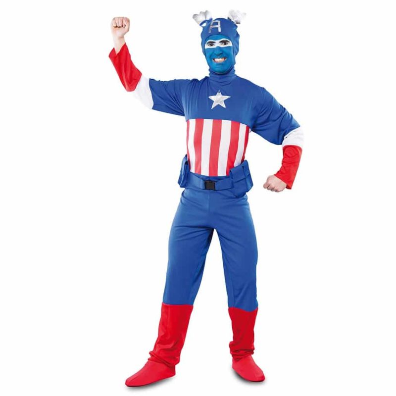 Disfraz de Capitán Azul Americano. Talla única