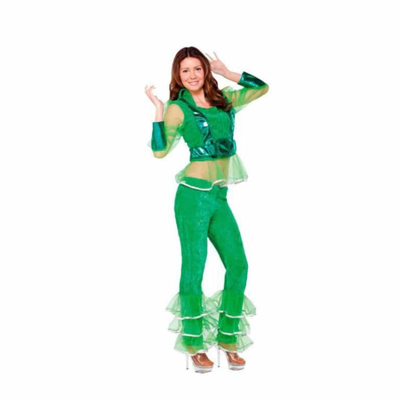Disfraz de Chica Disco Verde Adulto