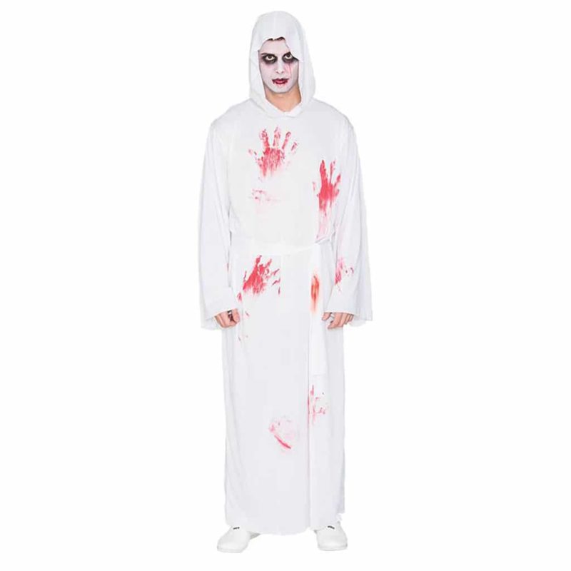 Disfraz de Túnica Blanca con Sangre Adulto