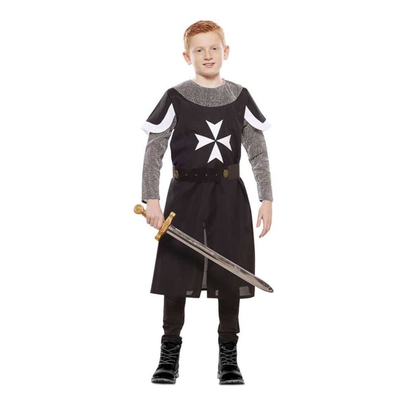 Disfraz de Cruzado Medieval Negro Infantil