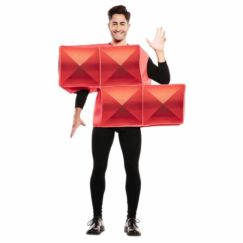 Disfraz de Tetris Rojo Adulto
