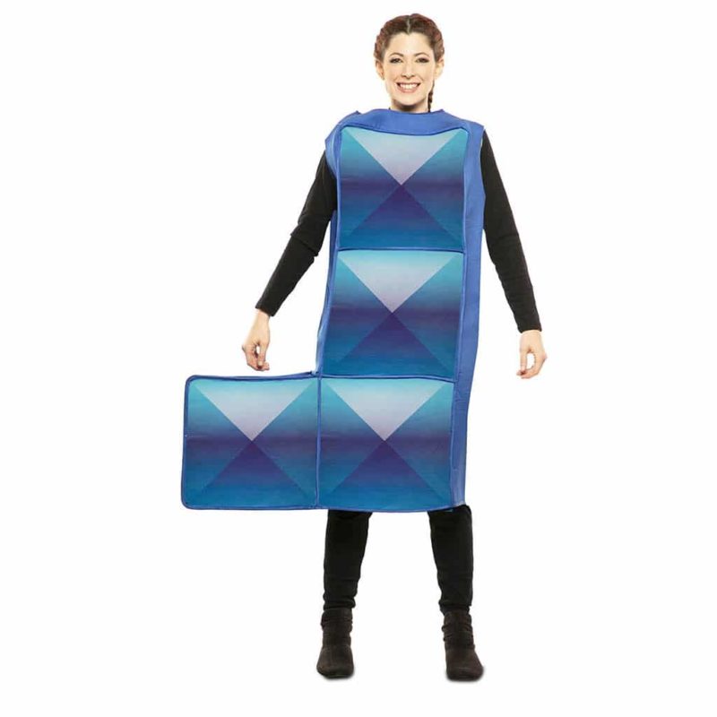 Disfraz de Tetris Azul Adulto