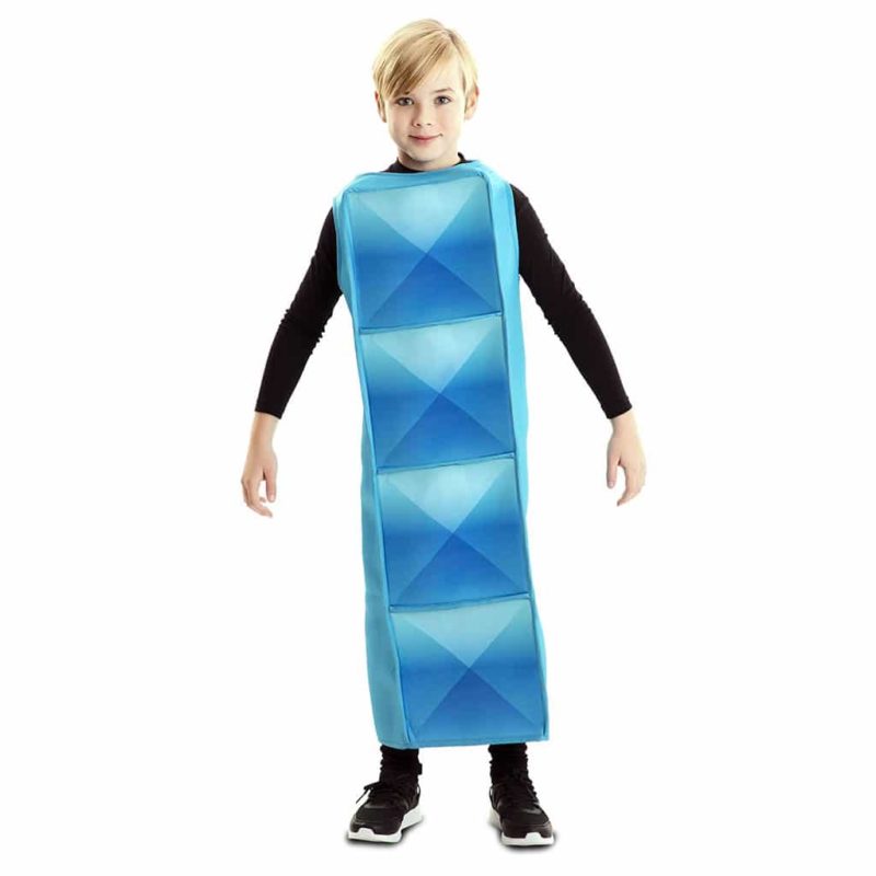 Disfraz de Tetris Cyan Infantil