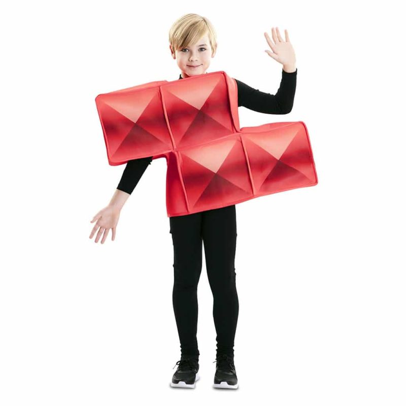 Disfraz de Tetris Rojo Infantil