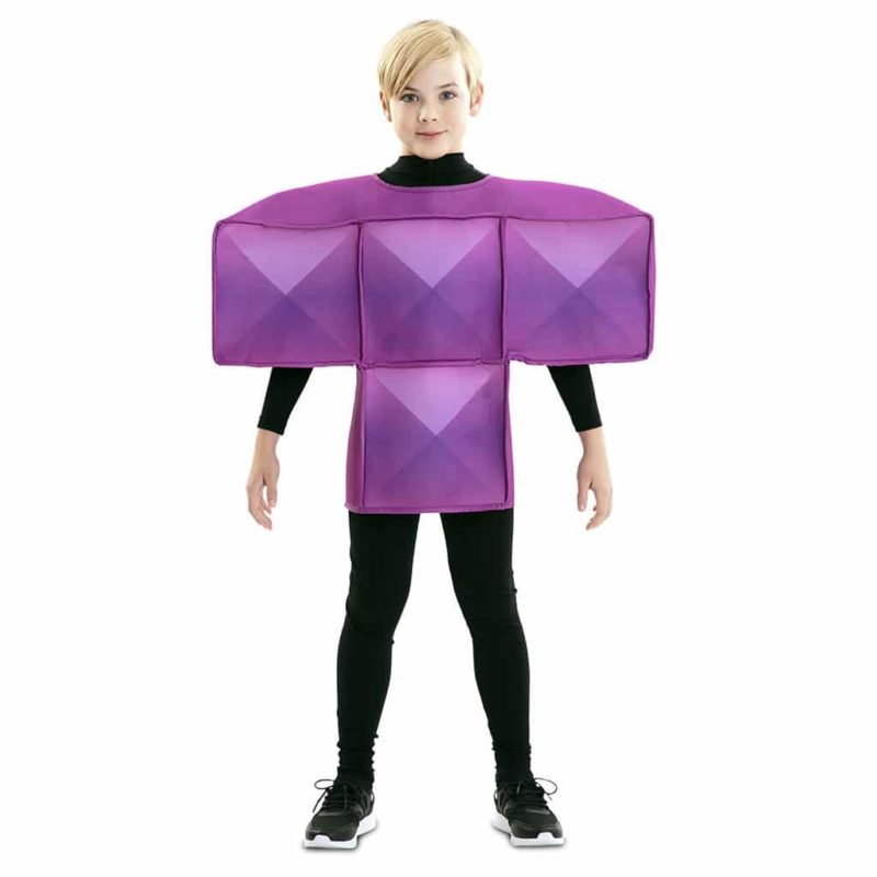 Disfraz de Tetris Purpura Infantil