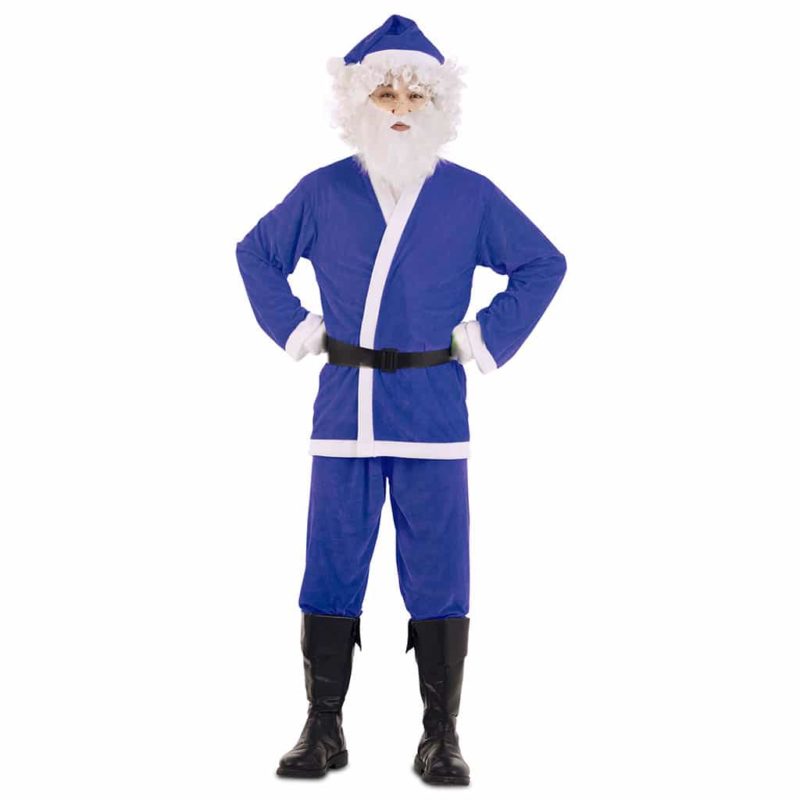Disfraz de Papa Noel Azul