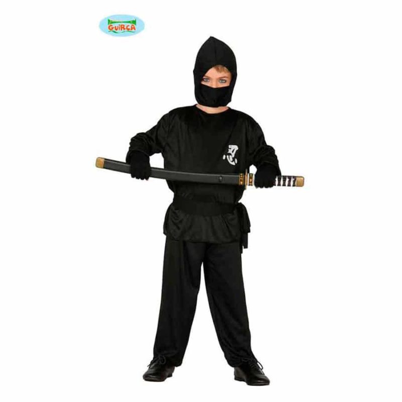 Disfraz de ninja negro para niño