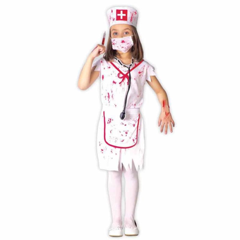 Disfraz de enfermera sangrienta para niña