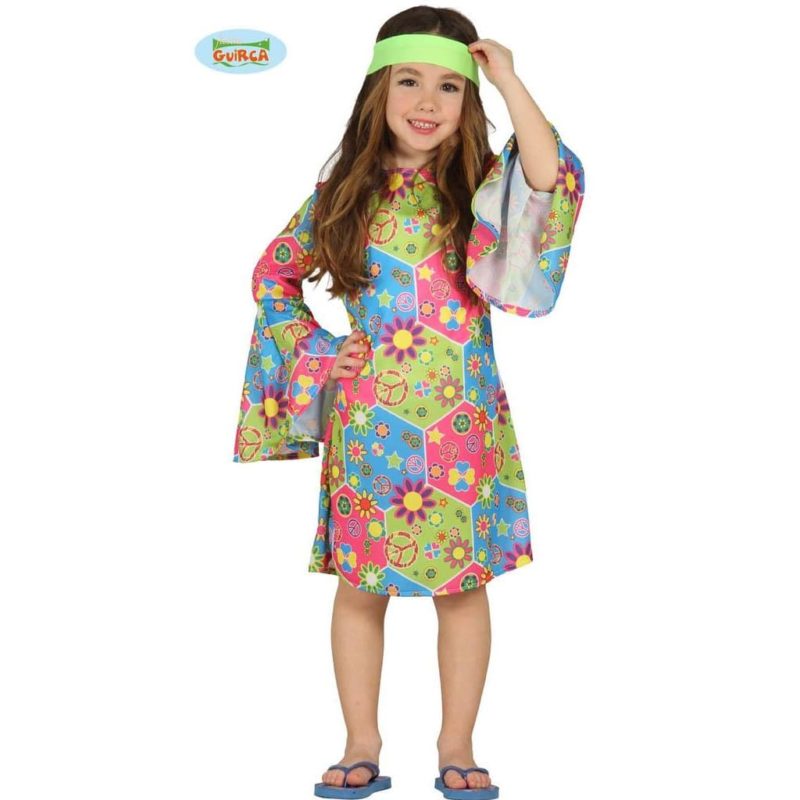 Disfraz de Hippie Chica Infantil
