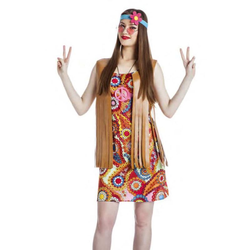 Disfraz de Chica Hippie Adulto