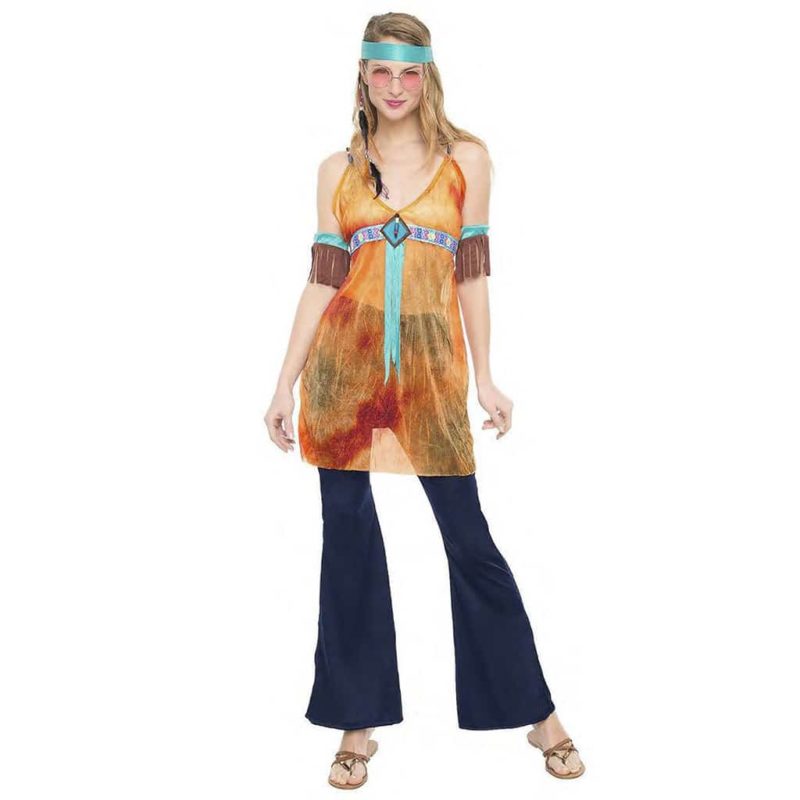 Disfraz de Hippie Woodstock Mujer