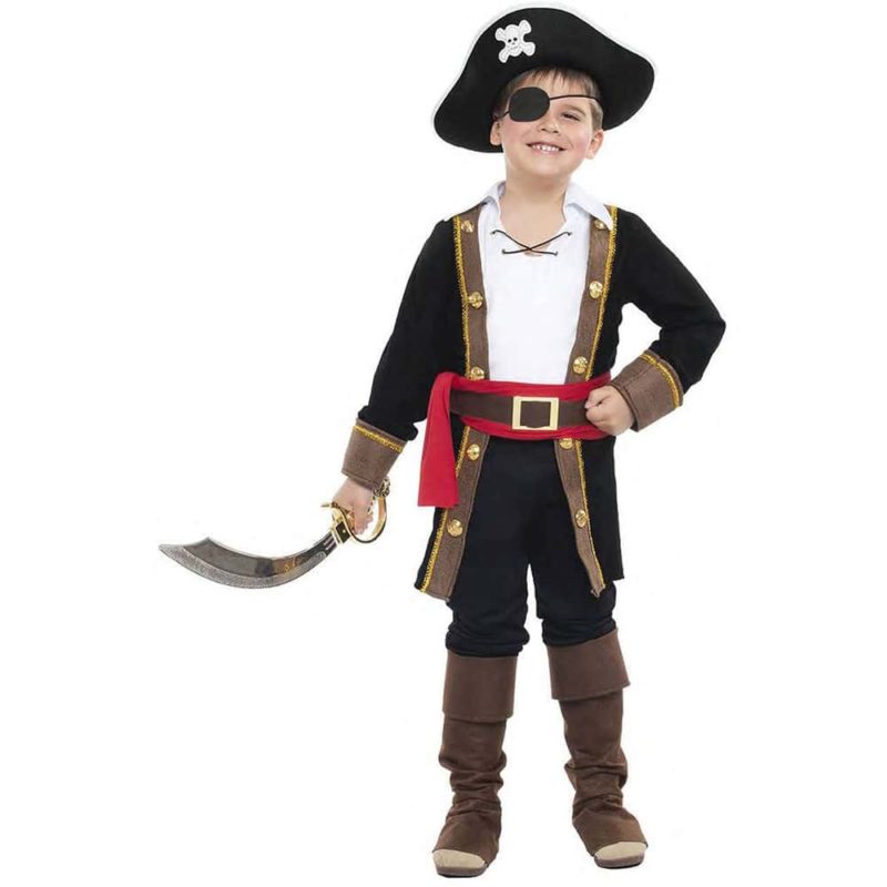 Disfraz de Niño Pirata Casaca Negro