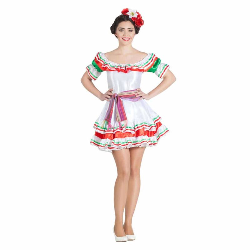 Disfraz de Mexicana Falda Corta