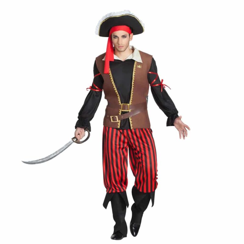 Disfraz de Pirata Rayas Hombre