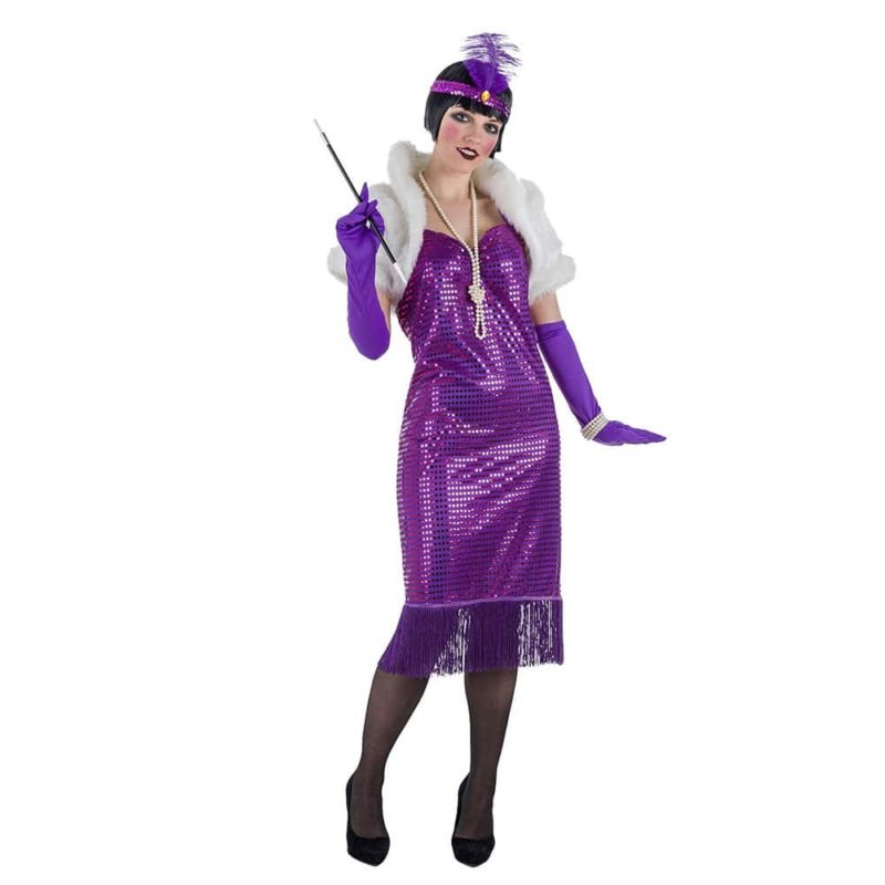 Disfraz de Charleston Lujo Púrpura