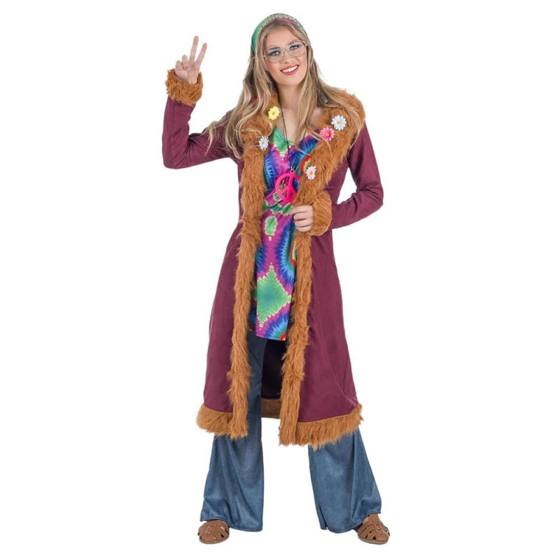 Disfraz de Hippie Lujo Mujer