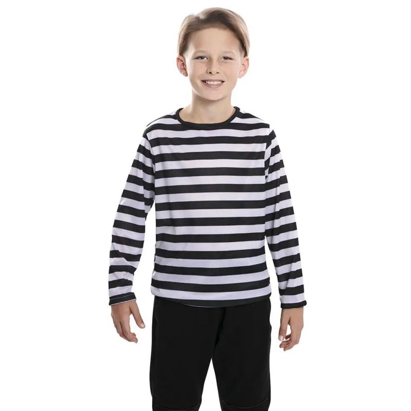 Disfraz de Camiseta Rayas Negras Infantil