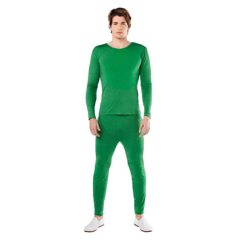 Disfraz de Maillot Verde de Spandex 2 Piezas Adulto