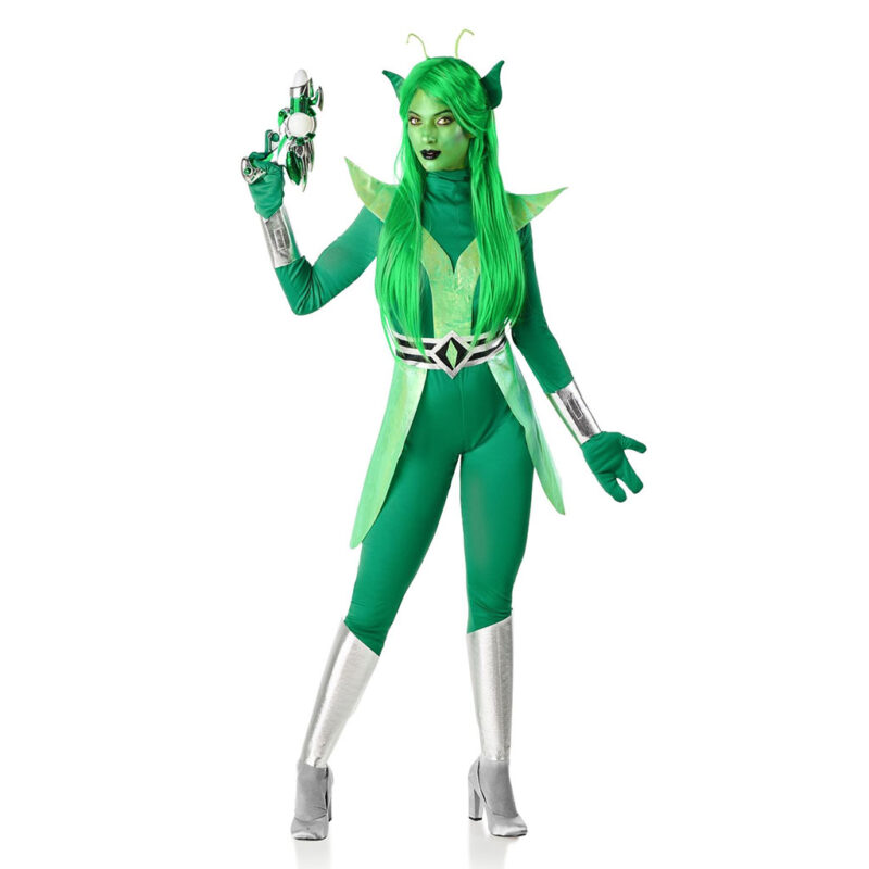 Disfraz de Alien Verde de Mujer