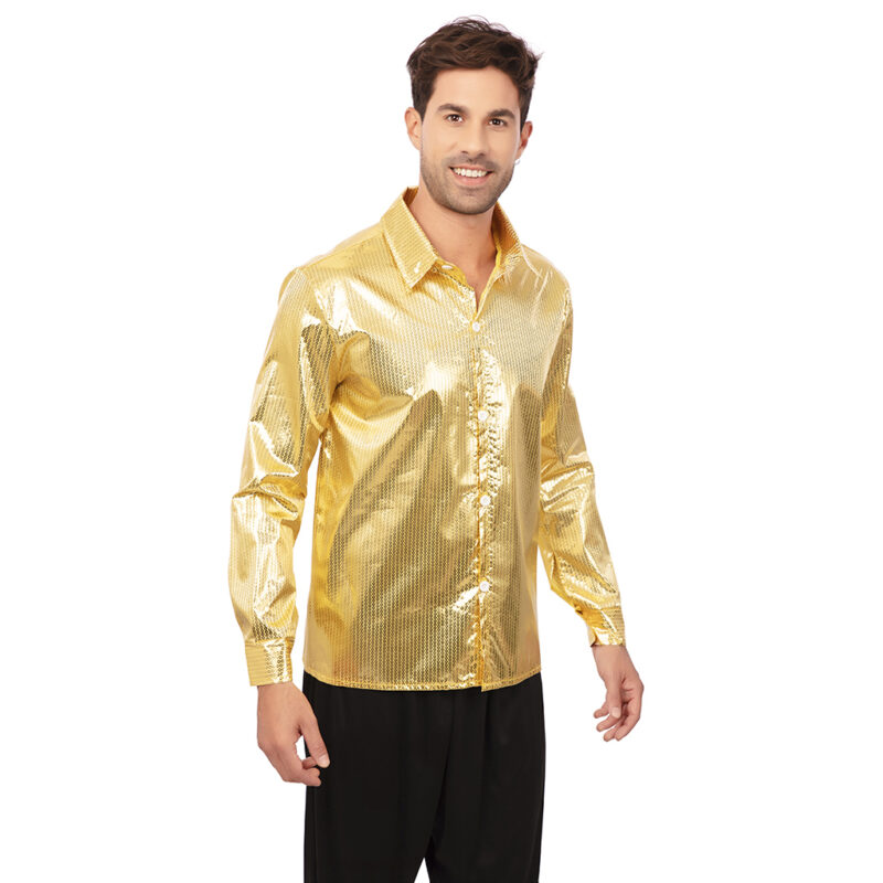 Camisa Oro Metálica Unisex