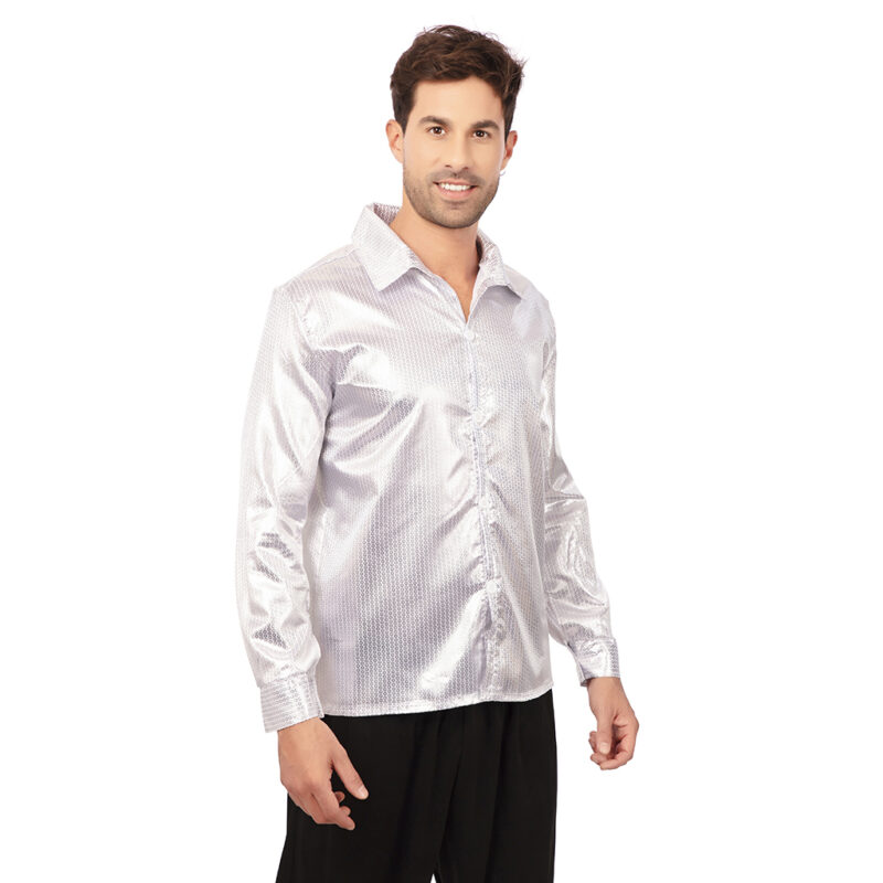 Camisa Plata Metálica Unisex