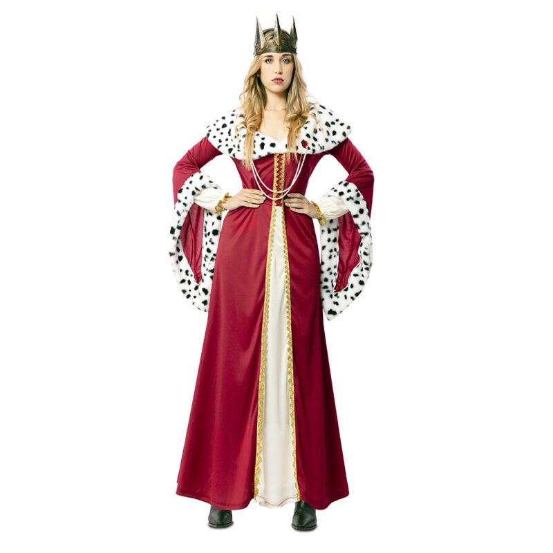 Disfraz de Reina Medieval Luxe Mujer